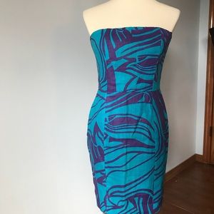 Zara purple and teal dress resort